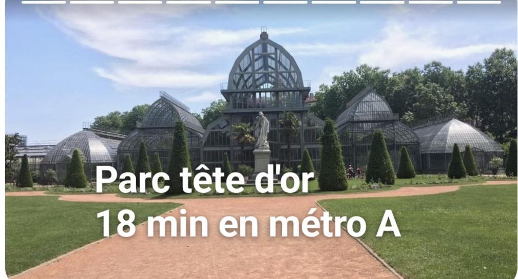Medipole T2 Avec Un Garage Gratuit Sur Place, 16Min A Centre Ville Lyon En Metro A วีเลอร์บาน ภายนอก รูปภาพ