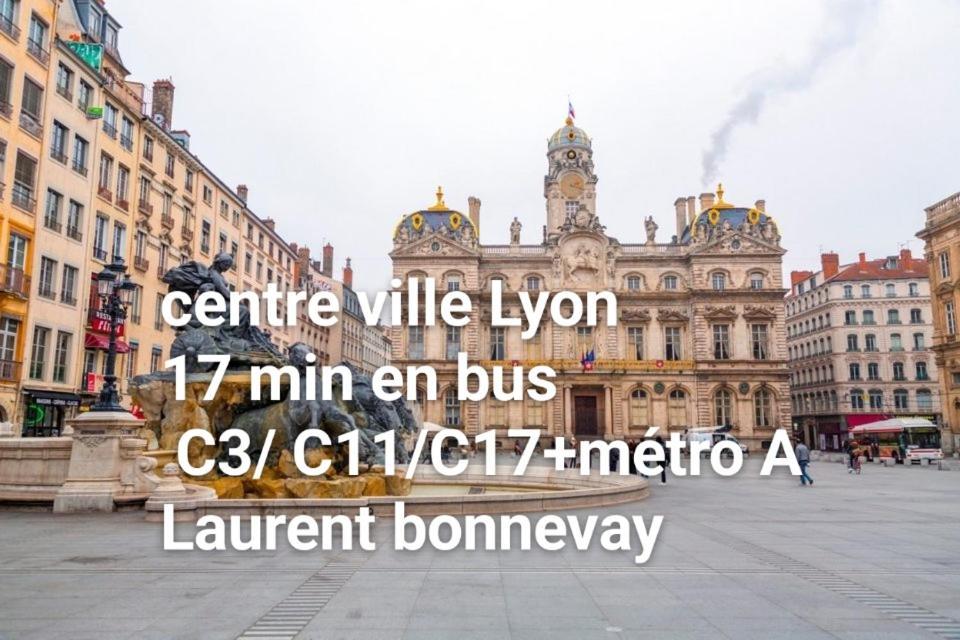 Medipole T2 Avec Un Garage Gratuit Sur Place, 16Min A Centre Ville Lyon En Metro A วีเลอร์บาน ภายนอก รูปภาพ
